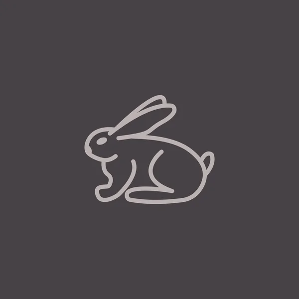 Lapin, icône lapin — Image vectorielle