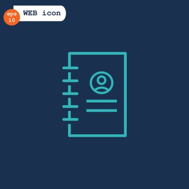 iletişim kitabı simgesi. 