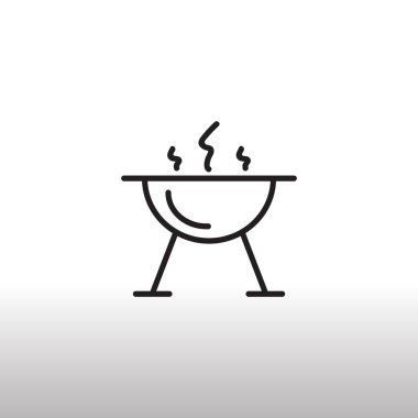 mangal barbekü simgesi