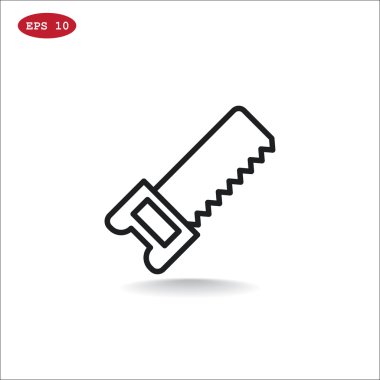 demir testeresi aracı simgesini