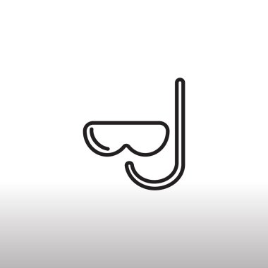 şnorkel ve maske simgesi