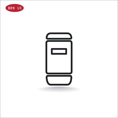 Kağıt gıda konteyner simgesi