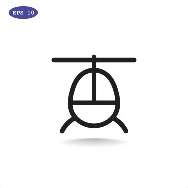 Helikopter uçak simgesi