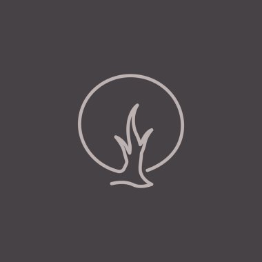 soyut ağaç simgesi