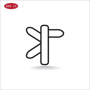 sokak yol işareti simgesi