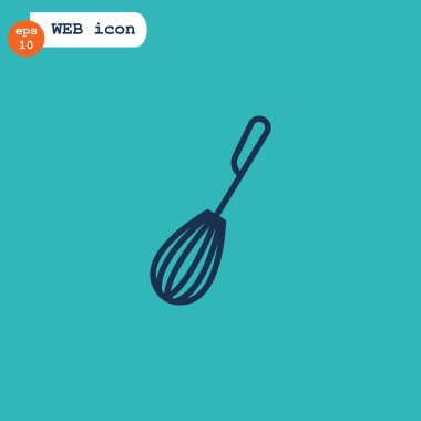 metal mutfak çırpma teli simgesi