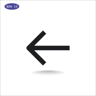 Arka kapağı transparan, önceki ok simgesi