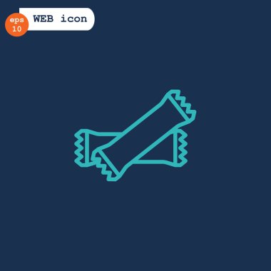 Polietilen mühürlü kapalı torbalar simgesi