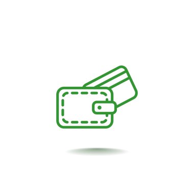 M-cüzdan ile kredi kartı simgesi