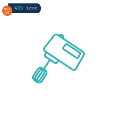 mutfak elektrikli karıştırıcı simgesini