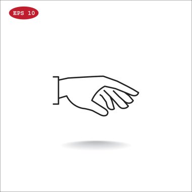 boş el simgesi tutan