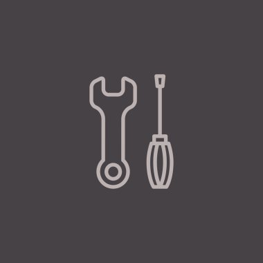 Anahtar ve tornavida simgesi