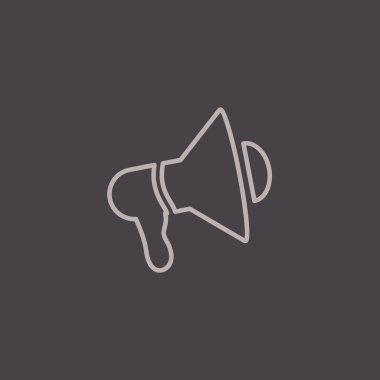 ses megafon, hoparlör simgesini