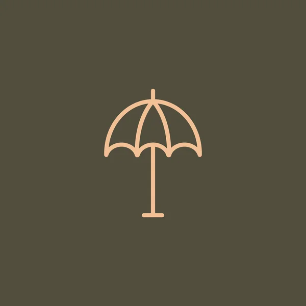 Ikona parasola plażowego — Wektor stockowy