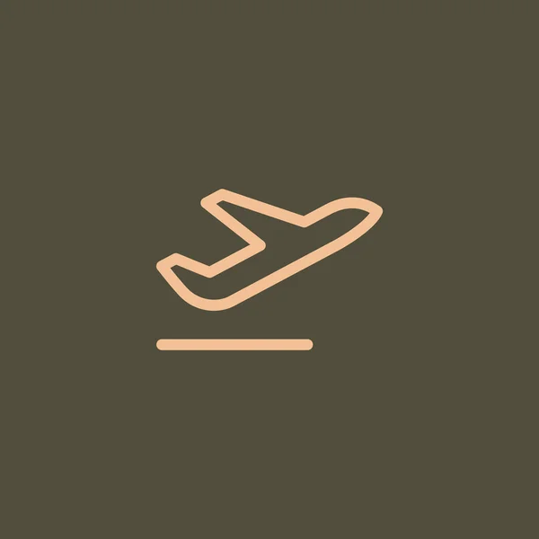 Icono de avión volador — Archivo Imágenes Vectoriales
