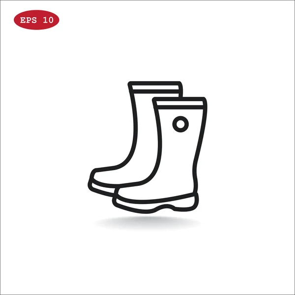 Rubber boots icon — Stock Vector