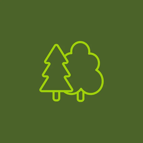 Forest trees icon — Stock Vector