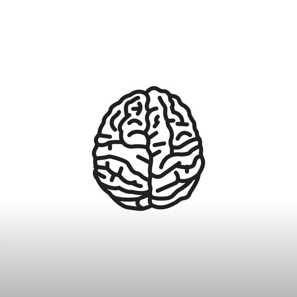 Beyin anatomisi simgesi — Stok Vektör