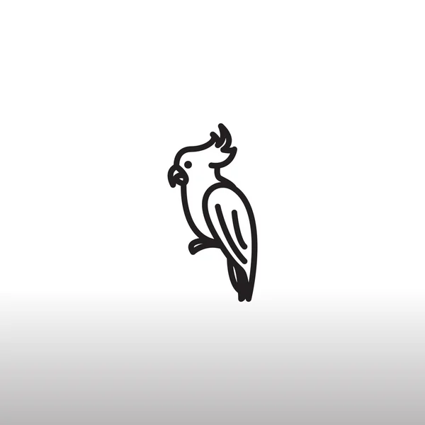 Ikona papugi — Wektor stockowy