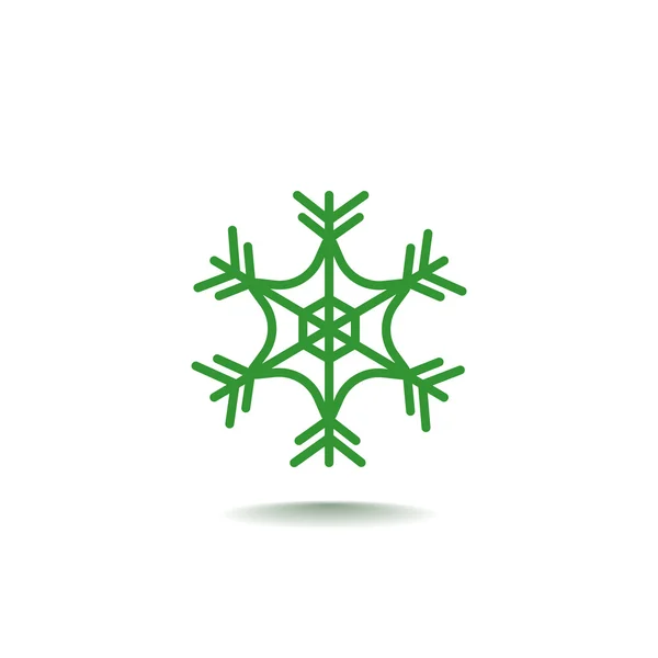 Winter Snowflake pictogram — Stockvector