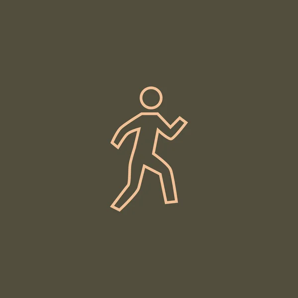 pedestrian street sign icon