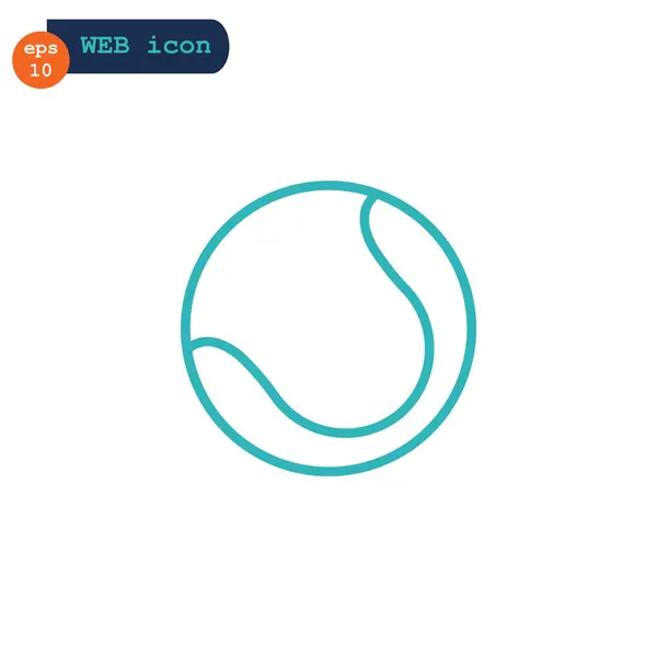 Tenisový míček ikona — Stockový vektor