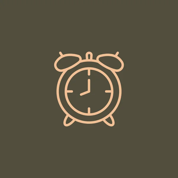 Icono del reloj despertador — Vector de stock