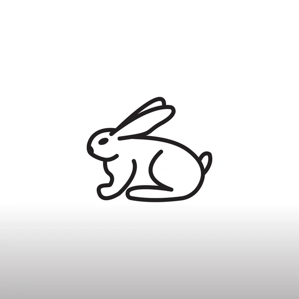 Rabbit, bunny pictogram — Stockvector