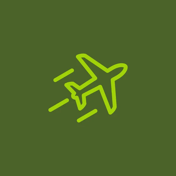 Flying airplane icon — Stock Vector