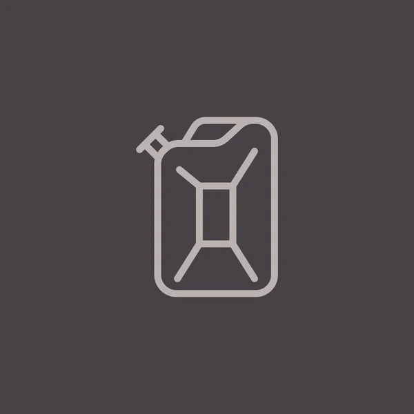 Jerrycan for benzine icon — Stock Vector