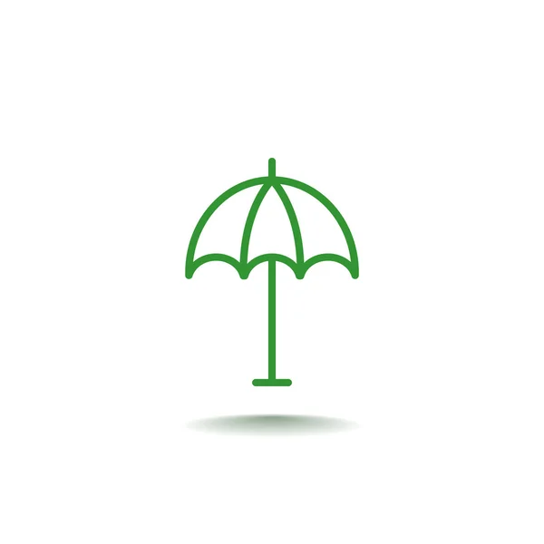 Paraguas de playa Icono — Vector de stock