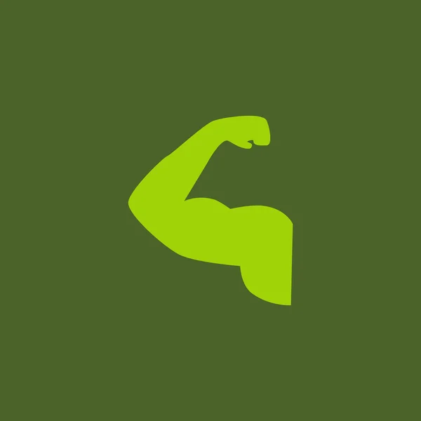 Pictogram van de biceps van de atleet — Stockvector