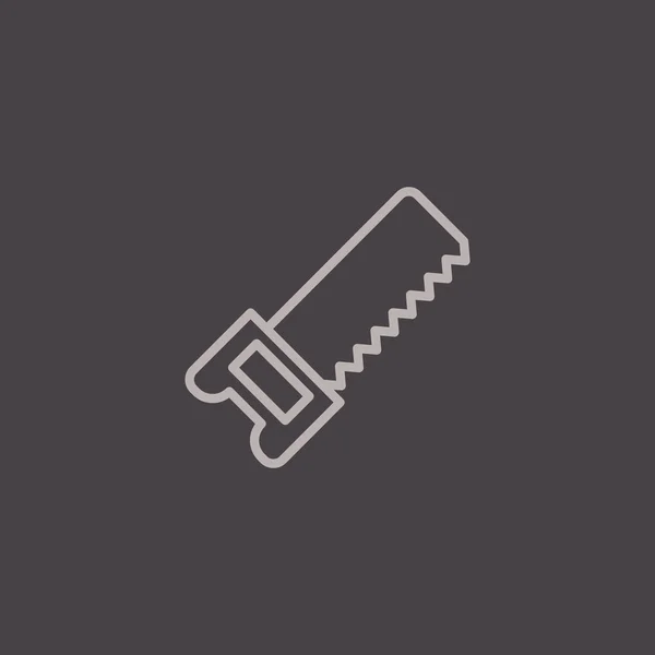 Icono de la herramienta hacksaw — Vector de stock