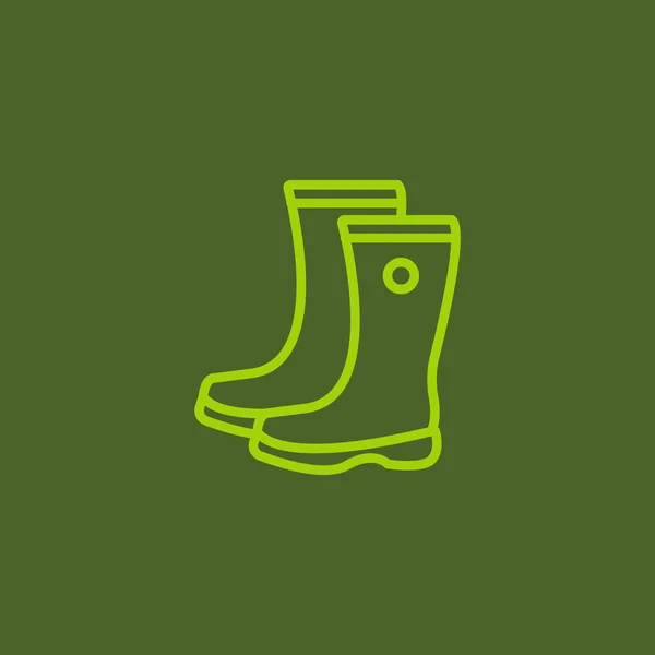 Botas de goma icono — Vector de stock