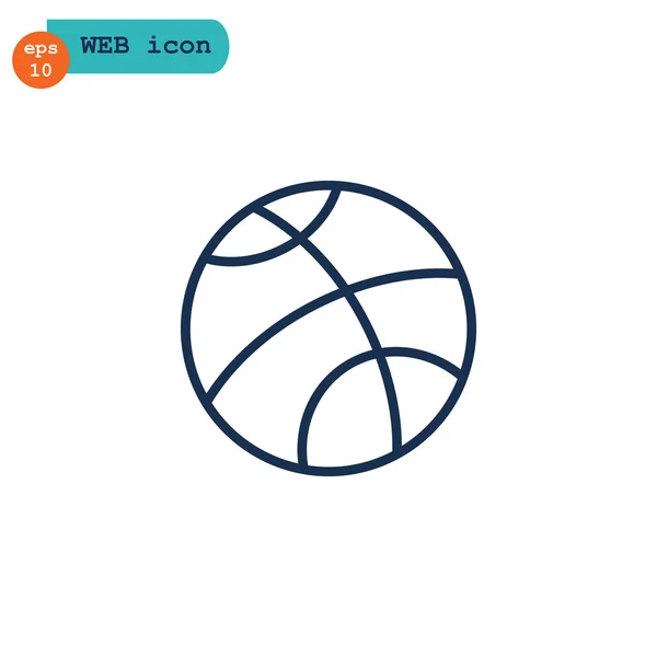 Εικονίδιο μπάλας μπάσκετ — Διανυσματικό Αρχείο