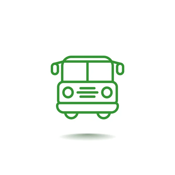 Icona trasporto autobus — Vettoriale Stock
