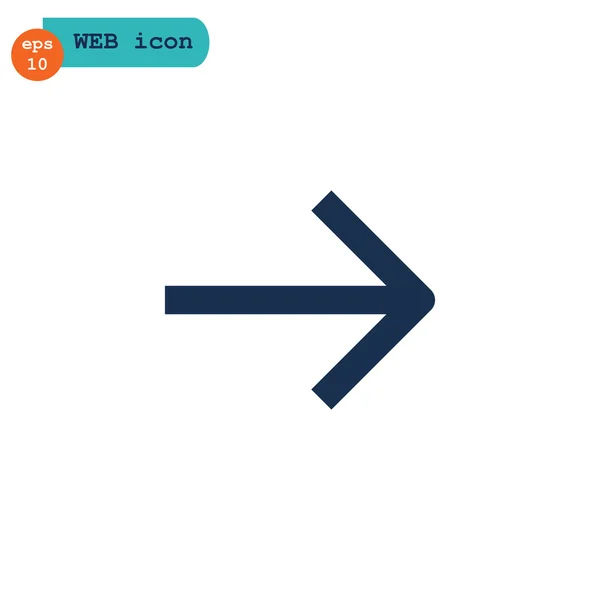 Следующий, стрелка вперед значок — стоковый вектор