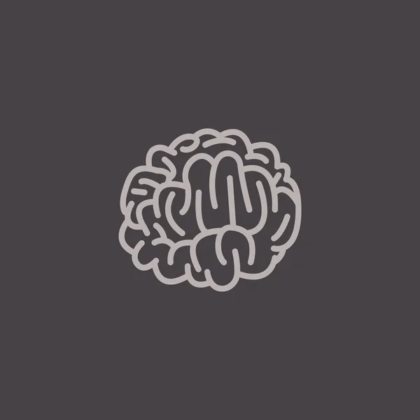 Ikona lidského mozku — Stockový vektor