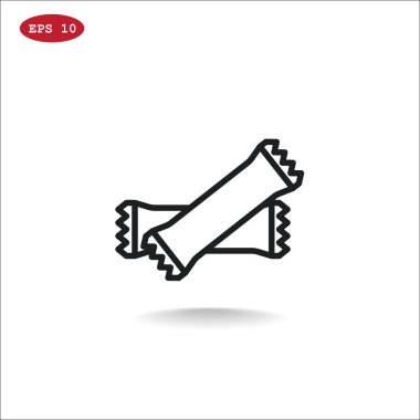 mühürlü polietilen paket simgesi