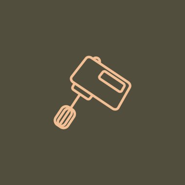 mutfak elektrikli karıştırıcı simgesini