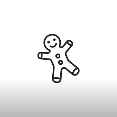 Noel zencefilli kurabiye simgesi