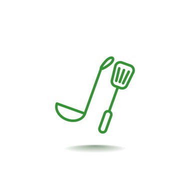 spatula ve pota simgesi