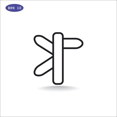 sokak yol işareti simgesi