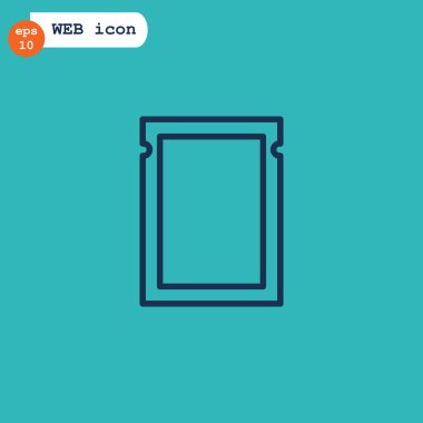 mühürlü polietilen paket simgesi