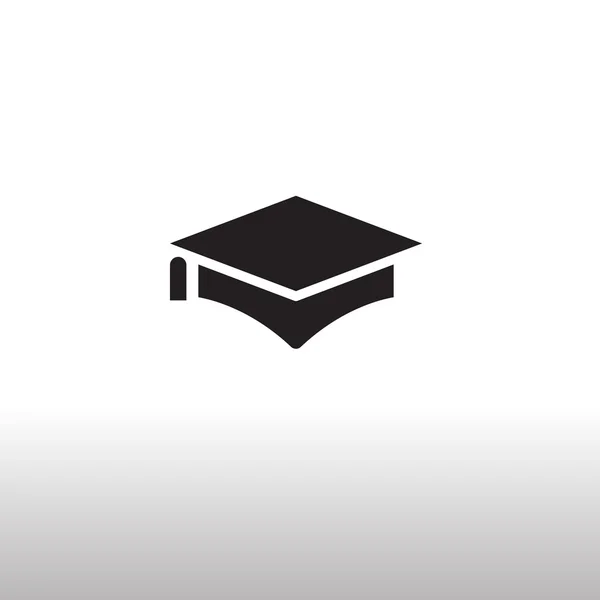 Icono de sombrero de graduación — Vector de stock