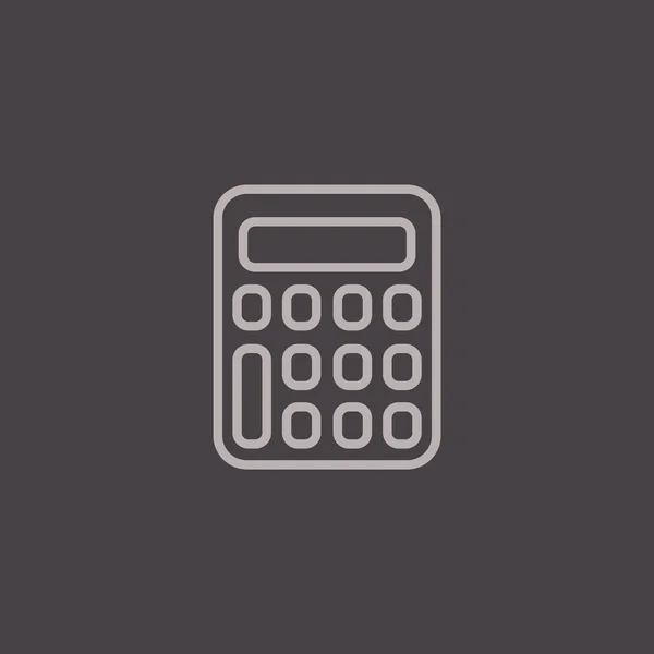 Calculatrice, icône comptable — Image vectorielle