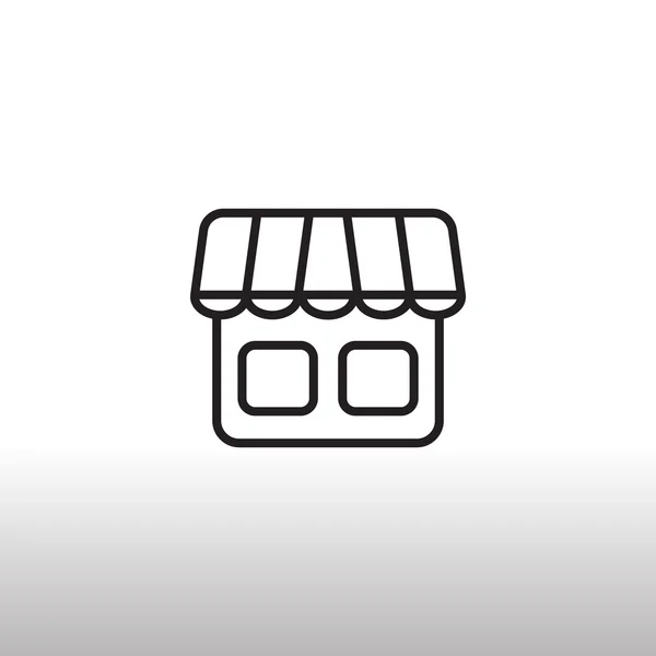 Winkel, pictogram van de opslag — Stockvector