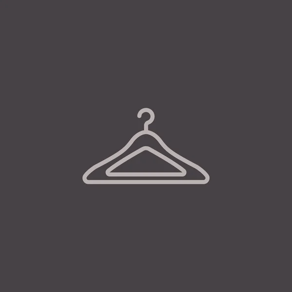 Empty clothing hanger icon — Stock Vector