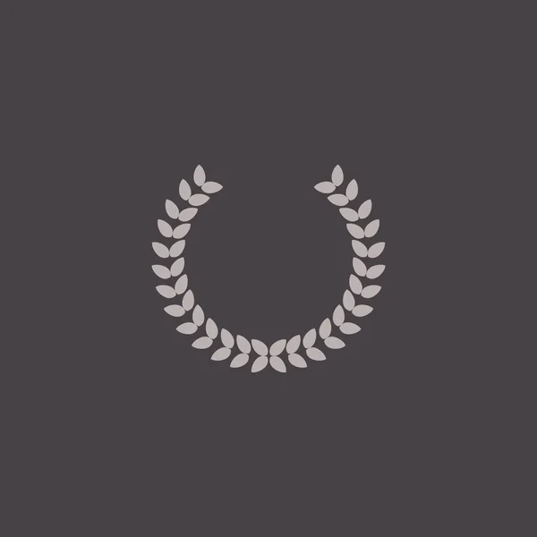 Winnaar krans pictogram — Stockvector