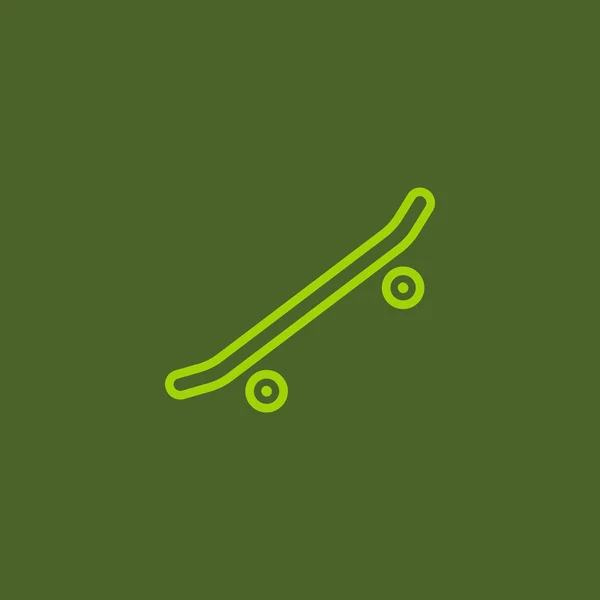 Скейтборд, икона экстремального спорта — стоковый вектор